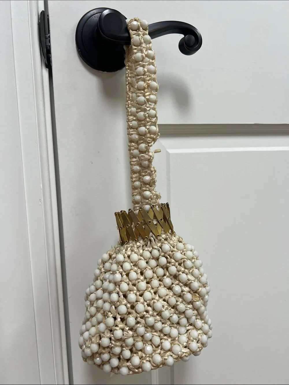 Vintage La Jule Beaded Crown Bag